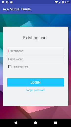 Android application Ace Mutual Funds screenshort