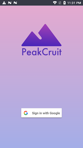 Android application PeakCruit screenshort