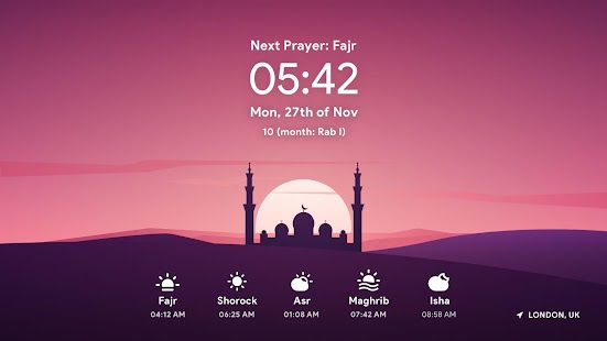 Athan Pro - Gebetszeiten Azan Screenshot
