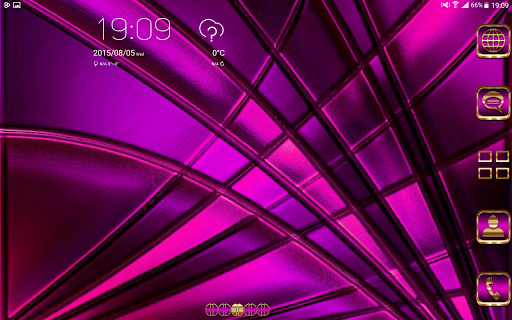 Abstract Purple Go Launcher th