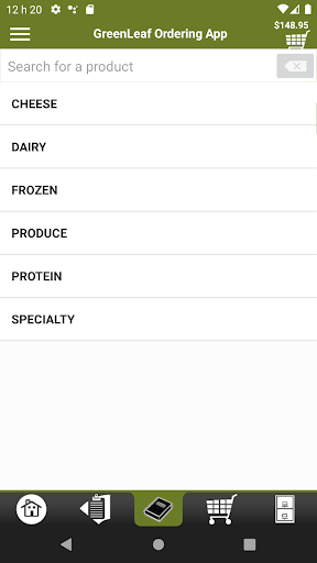 GreenLeaf Ordering App Screen 3