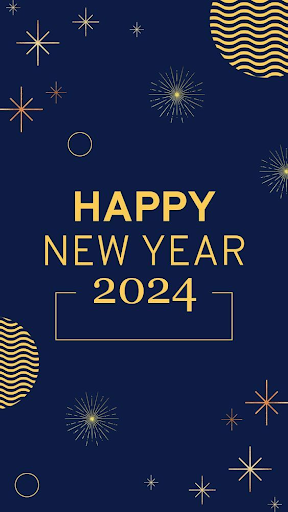 Android application Happy New Year 2024 Wallpapers screenshort