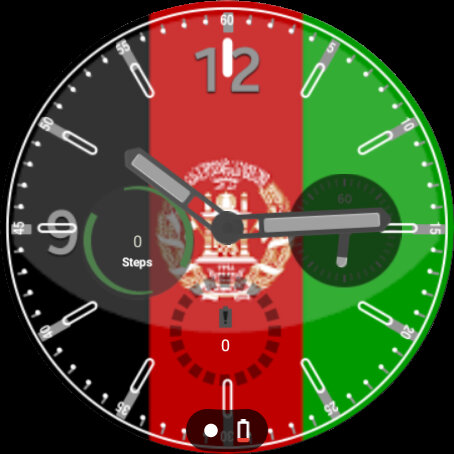 Afghanistan Flag Watchface - 1.0.0 - (Android)