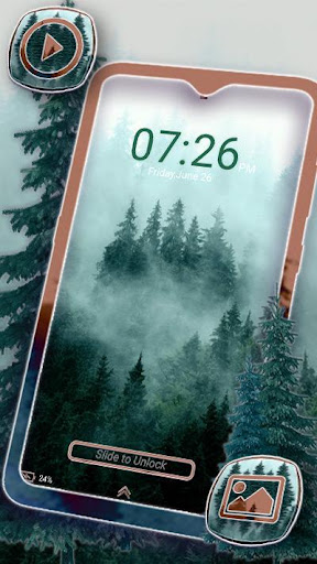 Foggy Forest Theme Launcher Screen 3
