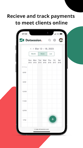 Android application Dotsession screenshort