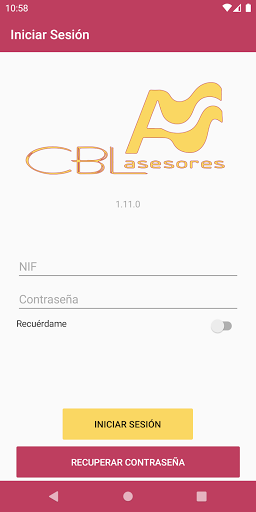 Android application CBL Asesores screenshort