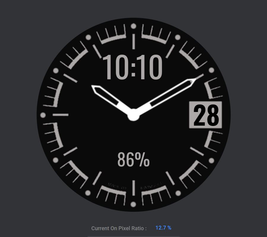 #6. GW watchface (Android) 由: SA11