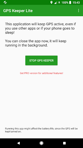 Android application GPS Keeper screenshort