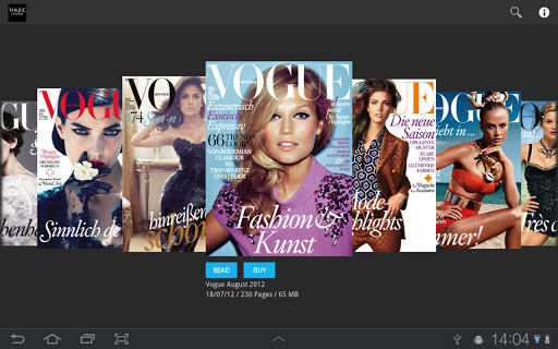 Android application VOGUE MAGAZIN (D) screenshort