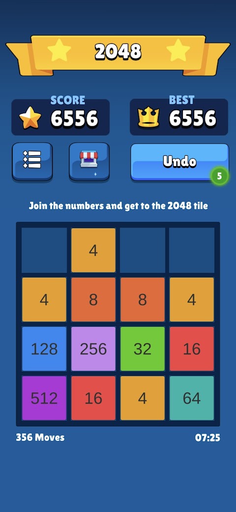 2048 Original Puzzle Gameのおすすめ画像5