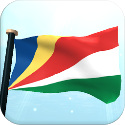 រូប​តំណាង Seychelles Flag 3D Wallpaper