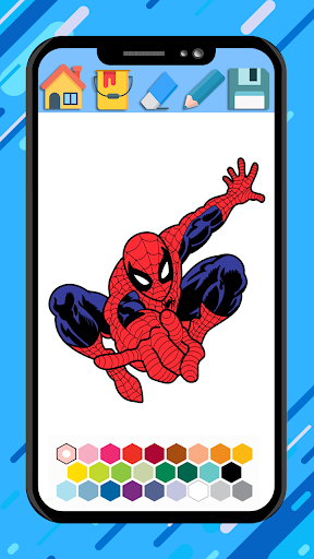 Spider super hero coloring man androidhappy screenshots 2