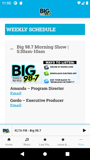 Big 98.7 Screen 3