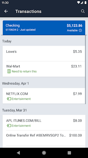 Planters First Banking Screen 3