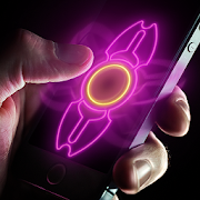Neon hand fidget spinner  Icon