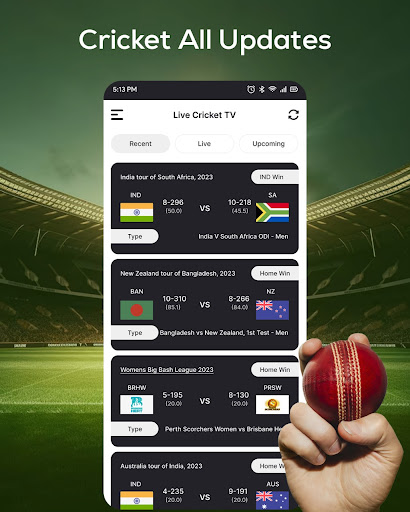 Live Cricket TV : Streaming HD Screen 2