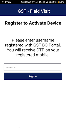 Android application GST Field Visit screenshort