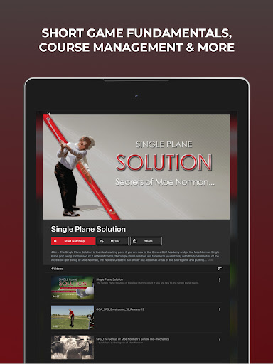 Screenshot of Graves Golf On-Demand