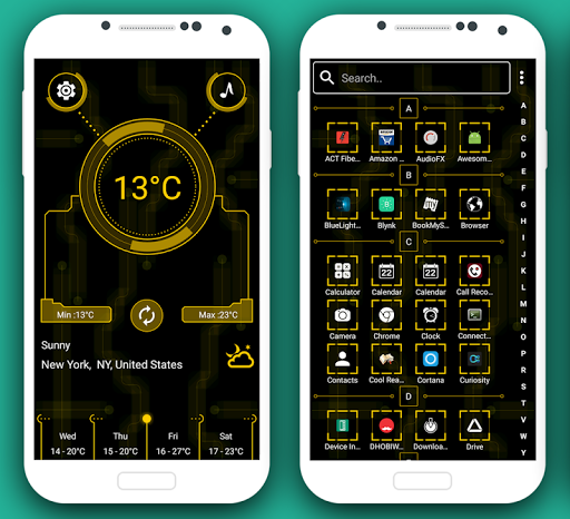 Screenshot of Hi-tech Launcher 2023 -AppLock