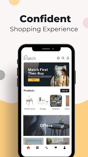 Android application Match - Furniture Shopping screenshort