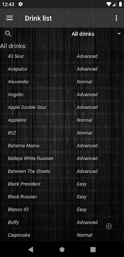Android application Drink Ally screenshort