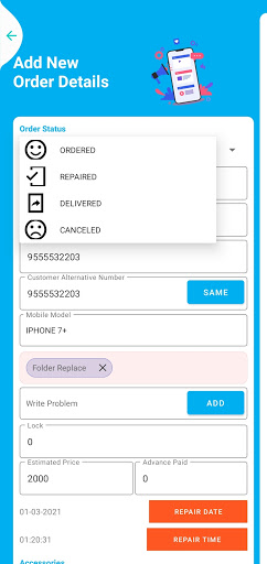 Repairing Shop Manager