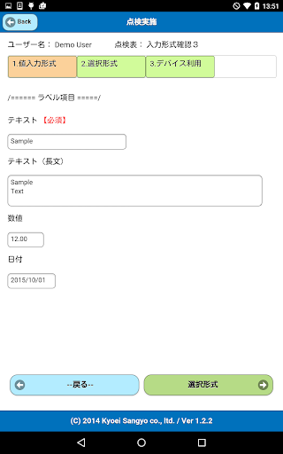 Kit-H1 簡易点検支援ツール Screen 2