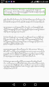 Myanmar Money Reader