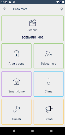 Inim Home P2P Screen 3