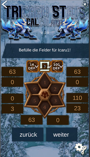 Tricaru Stats Calculator - SW