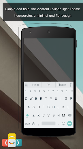 Android application aitype Lollipop Keyboard Light screenshort