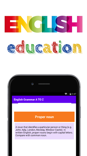 English Grammar A to Z Screen 3