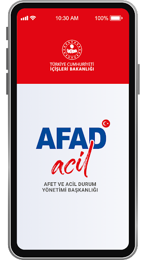 Android application Afad Acil Çağrı screenshort