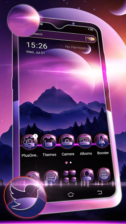 Purple Moon Theme Launcher - 1.1.3 - (Android)