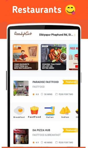 Foodyhunt  Online Food Order  Delivery App