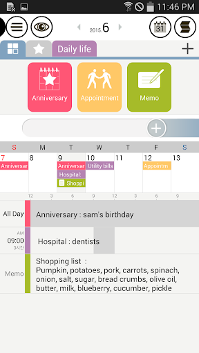 Good Calendar – Schedule, Memo Screen 2