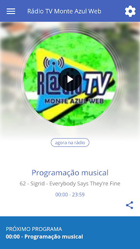 Android application Rádio TV Monte Azul Web screenshort