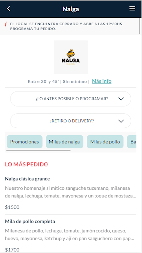 Android application Nalga screenshort