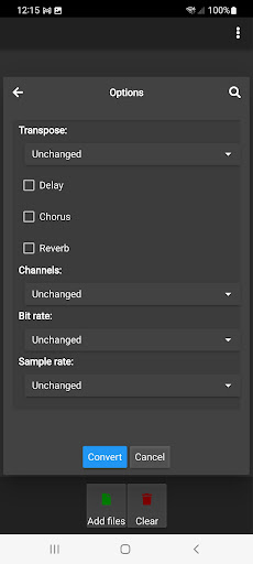 MIDI Converter Screen 2