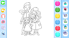 screenshot of Family Love Coloring Book