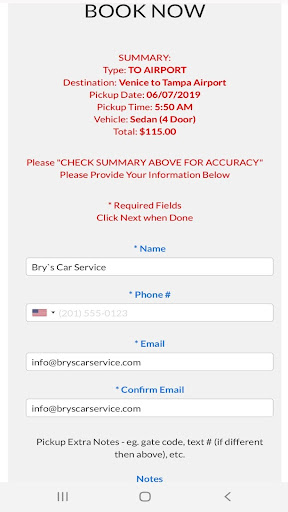 Bry`s Car Service Screenshot 4 - AppWisp.com