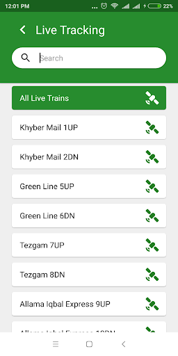 Pak Rail Live - Tracking app o Screen 3
