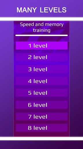 Speed and memory training