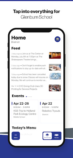 Android application Glenburn School screenshort