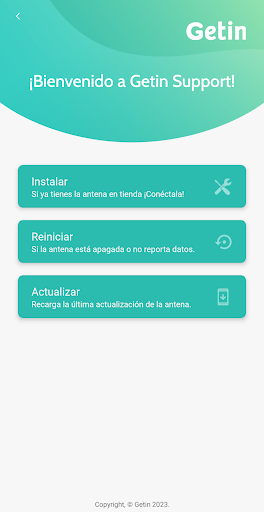 Getin Support Screen 2