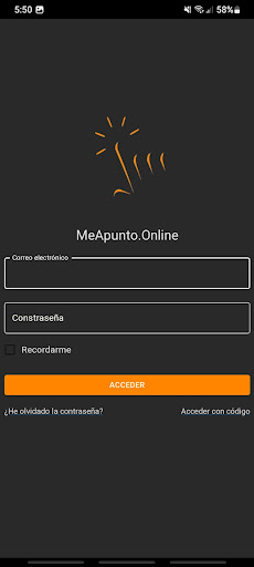 Android application MeApunto.Online screenshort