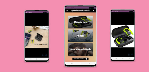 Android application apekx Bluetooth earbuds guide screenshort