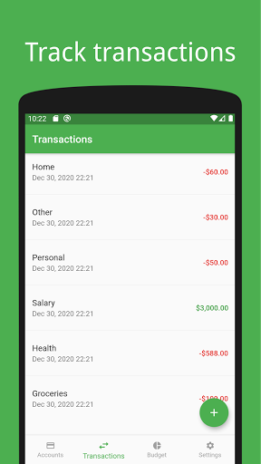 Money manager Screen 2