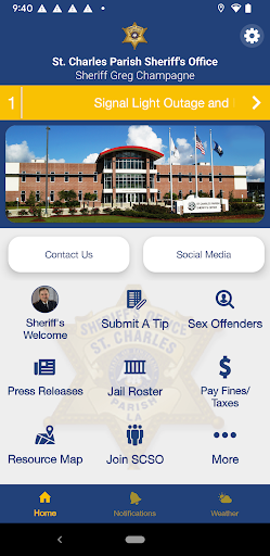 Android application St. Charles Parish Sheriff screenshort
