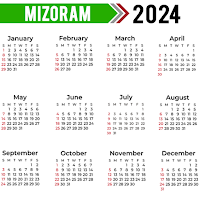 Mizoram Calendar 2022